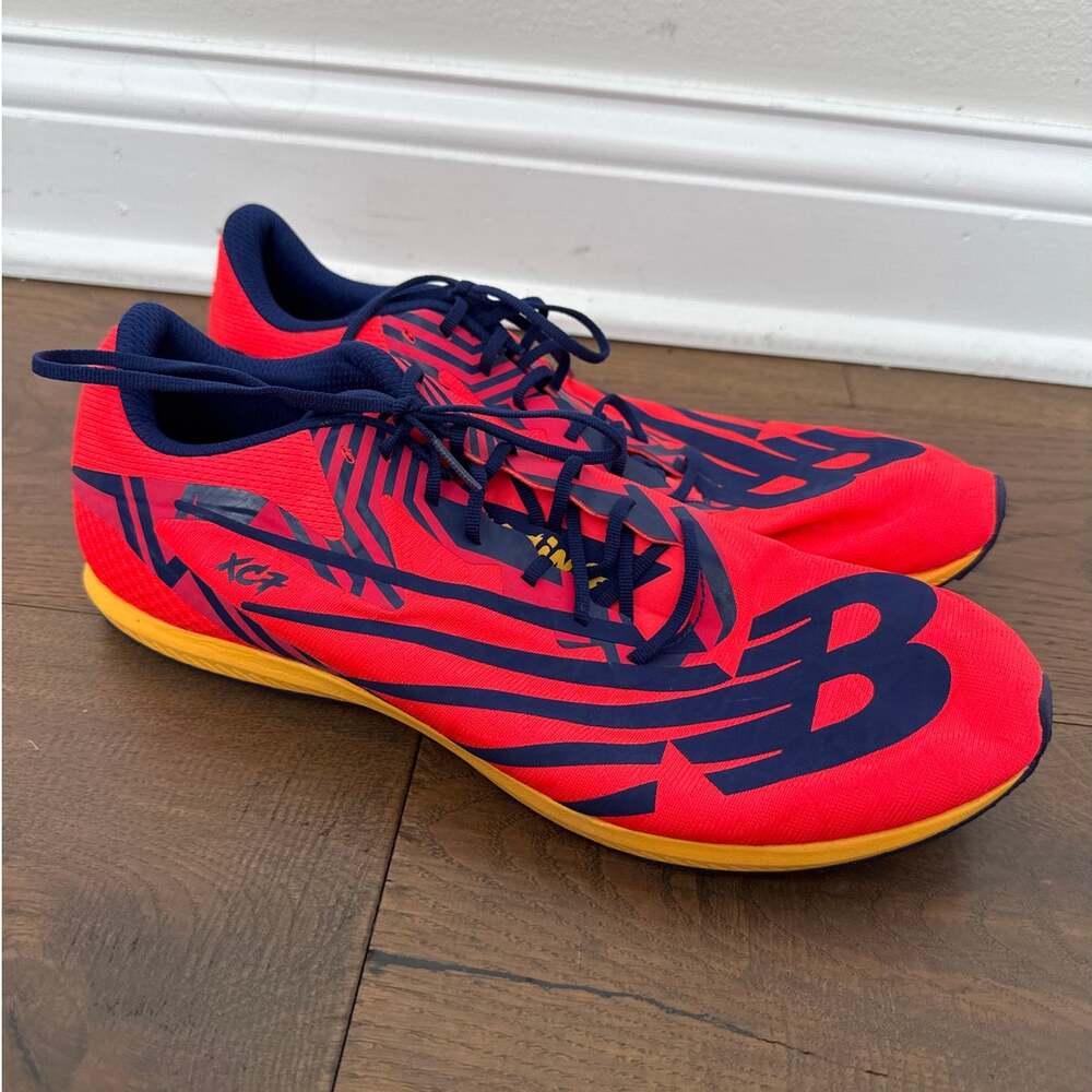 New Balance XC Seven V4 Cross-Country Running Spikes Racing Shoes Red Men's 12